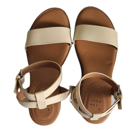 Platform Wedge Sandals Ankle Strap Memory Foam Women’s 9.5 - Picture 5 of 7